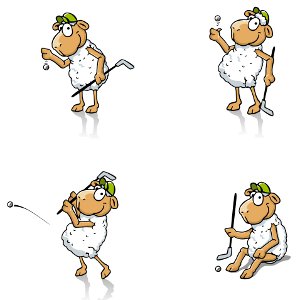 Mascot for the youth section of a golf club