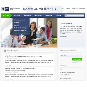 Webdesign for IHK-Innovation Consulting Hessen