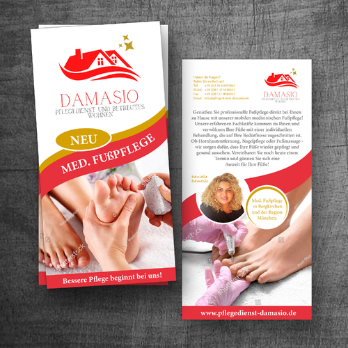 Flyer für ambulanten Pflegedienst