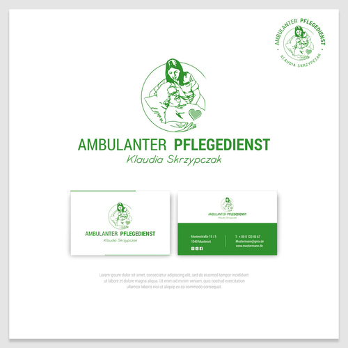Logo & Visitenkarte für ambulanten Pflegedienst