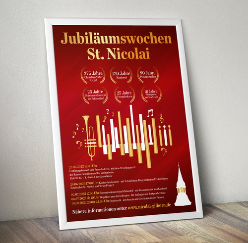  Plakate für Kirchenmusik-Jubiläen