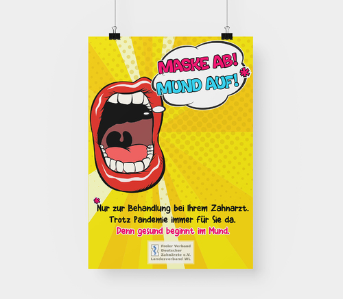  Plakat-Design für Wartezimmer von Zahnarztpraxen