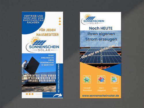 Flyer für Vertrieb und Montage von Photovoltaikanlagen