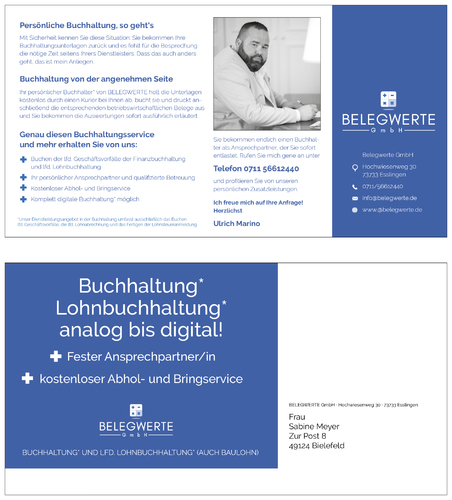 Flyer-Design für Buchhaltungsservice