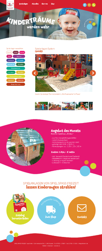 Webdesign für SSF Kriehn, Spielgeräte
