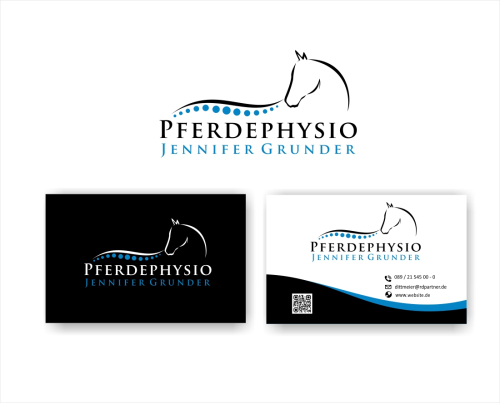  Logo & Visitenkarte für Pferdephysiotherapie