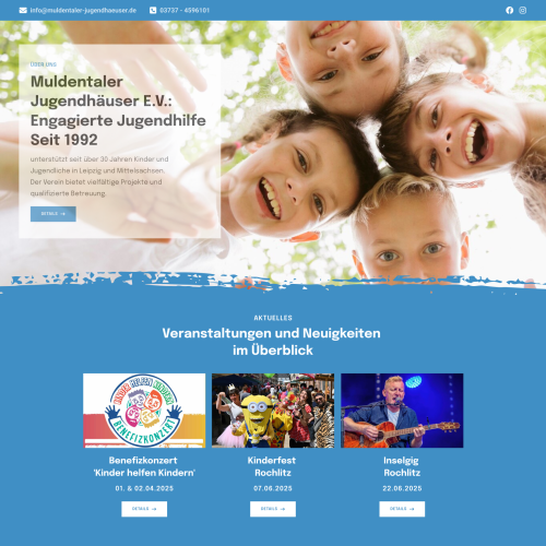  Webdesign Muldentaler Jugendhäuser e.V.