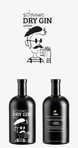  Etiketten für Gin