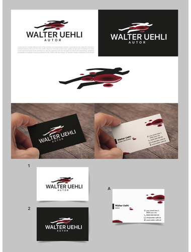 Logo & Visitenkarte für einen Autor von Krimis