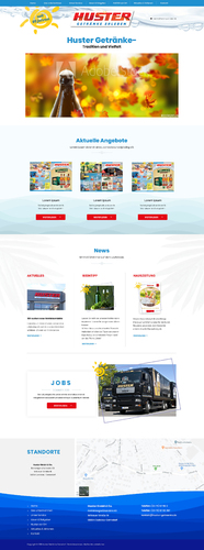  Webdesign für Huster Getränke