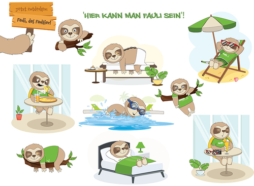  Animationen für bestehendes Maskottchen einer Hotelkette erstellen !