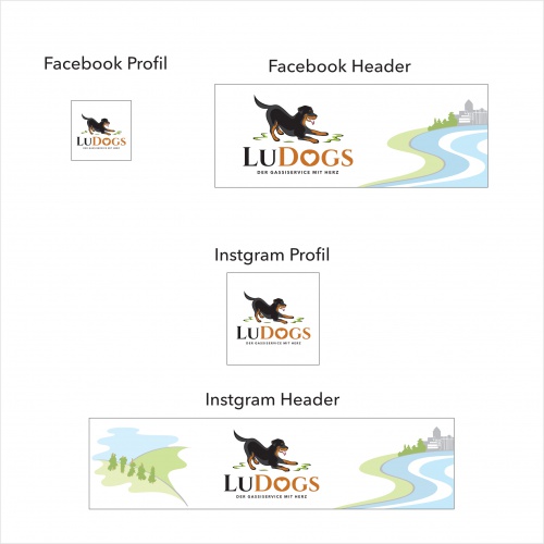  Logo & Social Media Paket für Dogwalking Service