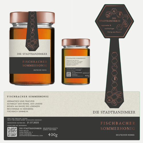  Etiketten für Honig