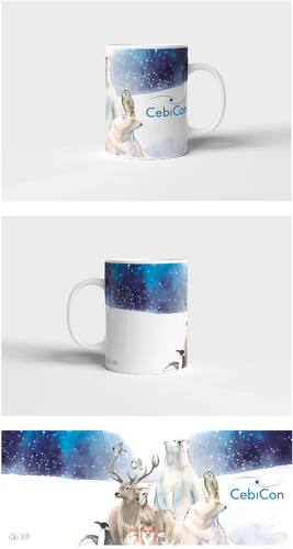  Illustrationen für Weihnachtstasse