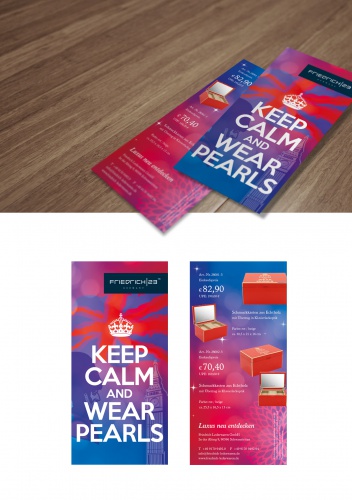  Flyer für Schmuckkasten-Serie \'KEEP CALM\' - Friedrich23