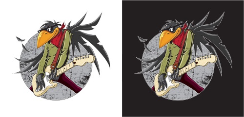 Illustration für Rockband 'Fat Birds' gesucht