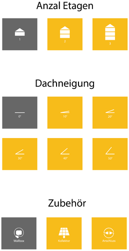  Icons für Entwickler von Onlinetools, Onlinekonfiguratoren