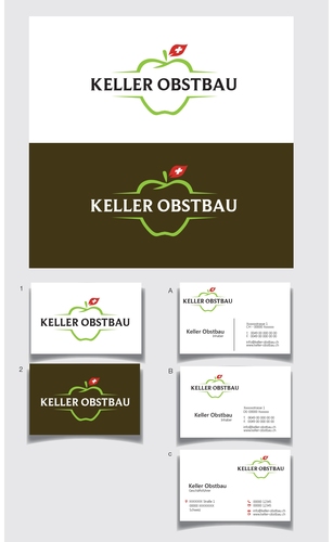  Logo & Visitenkarte für Obstbau-Unternehmen