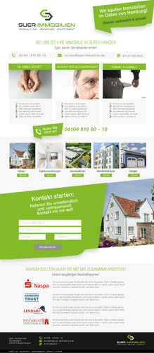 Landing-Page-Design für Immobilienunternehmen