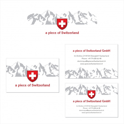  Logo-Design für a piece of Switzerland