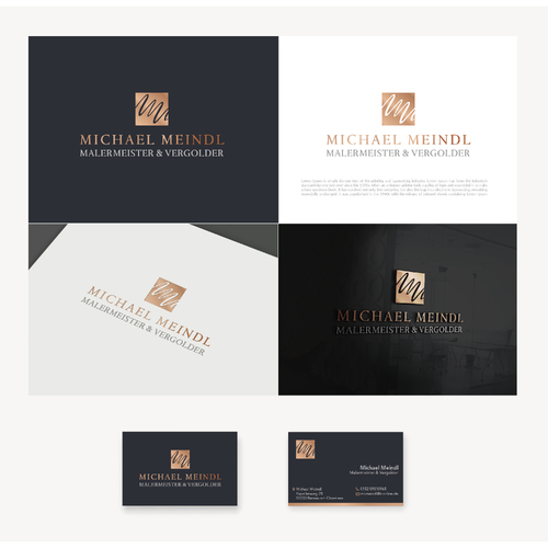  Logo & Visitenkarte für eine Malerfirma