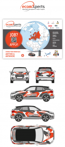 Großplakat - Messedisplay /  Fahrzeugbeschriftung
