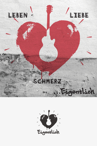  CD-Cover-Design in Pastellfarben für Band