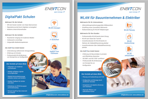 Flyer-Design für IT-Systemhaus