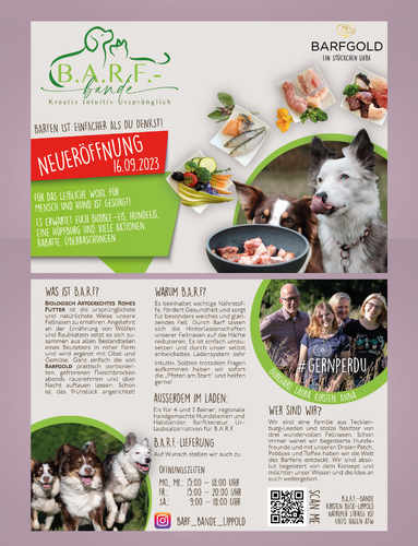  Flyer für B.A.R.F.-Shop
