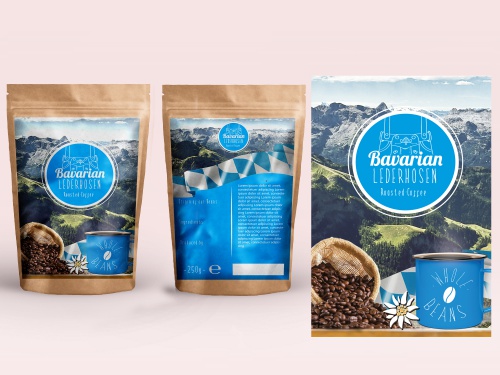 Etiketten für Kaffeebeutel / Verpackung