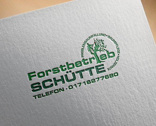 Logo-Design für Problembaumfällungen und Holzernte