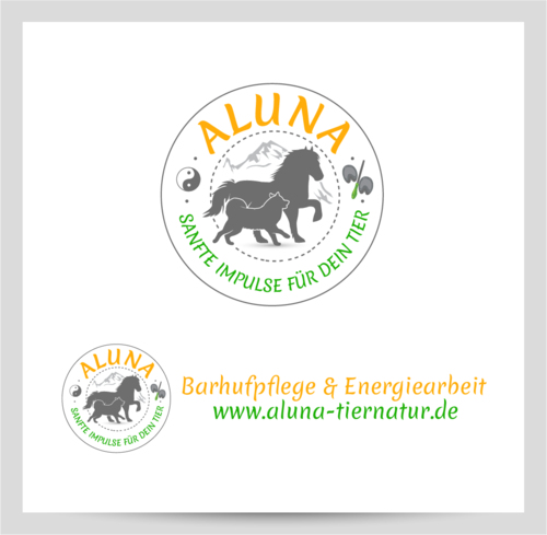 Logo-Design für Barhufpflege und Energiearbeit für Tiere