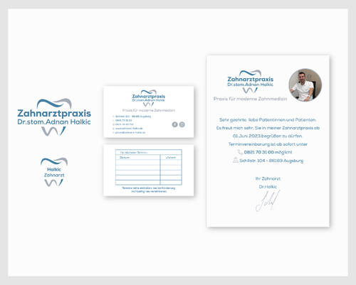  Logo & Visitenkarte für Zahnarztpraxis