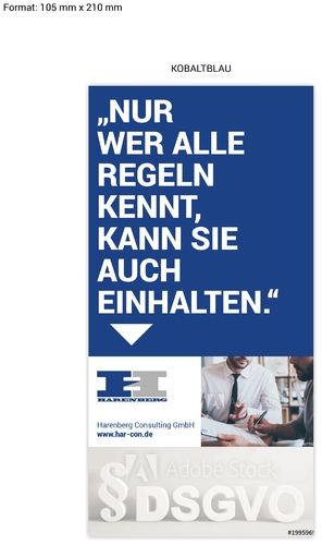 Flyer-Design für Datenschutzorganisation