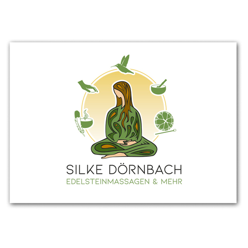 Logo-Design für Edelsteinmassagen