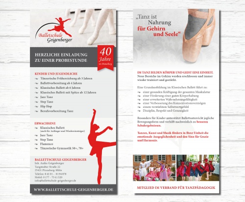  Flyer Ballettschule