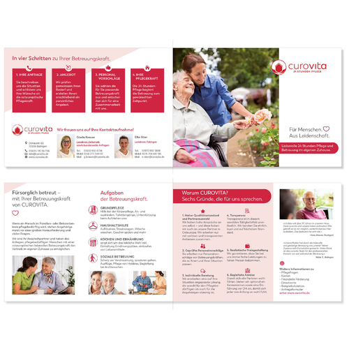  Flyer-Design für Vermittlung von Betreuungskräften