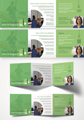  Flyer für mobile tierärztliche Ultraschalluntersuchungen